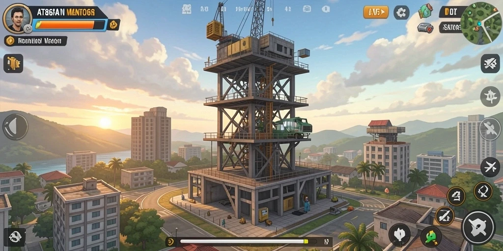 Screenshot AT866 menunjukkan aksi seru dalam Tower Defense.