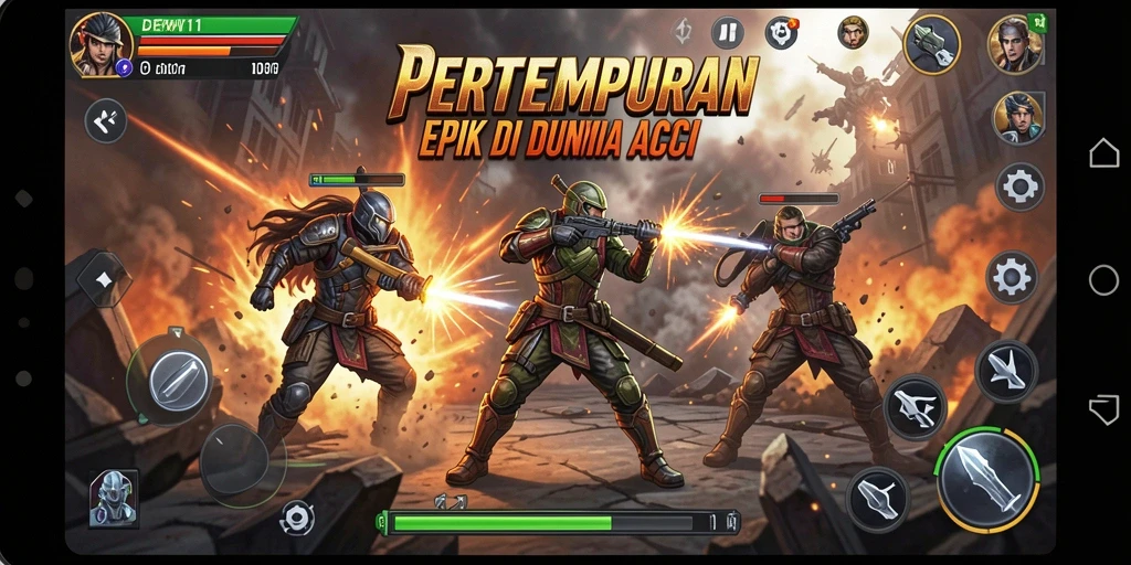 Tampilan menegangkan dari pertempuran dalam DEWI11.