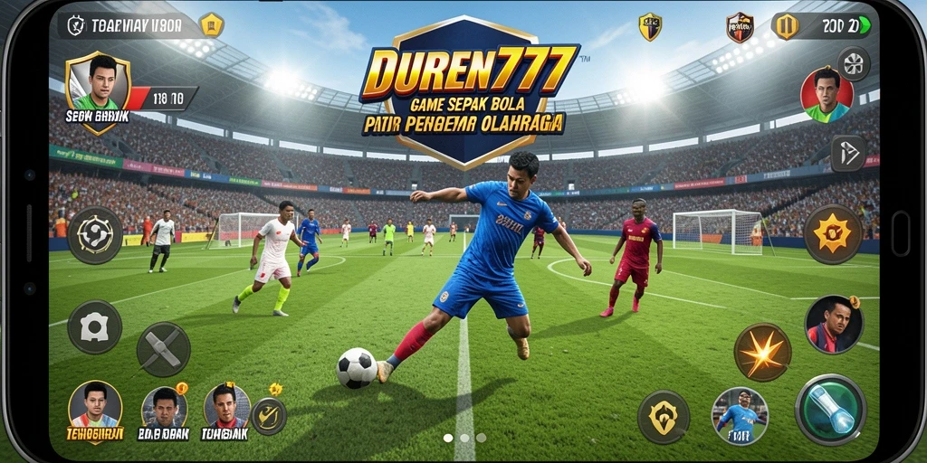 Tampilan menarik dari gameplay DUREN777 dalam aksi sepak bola.