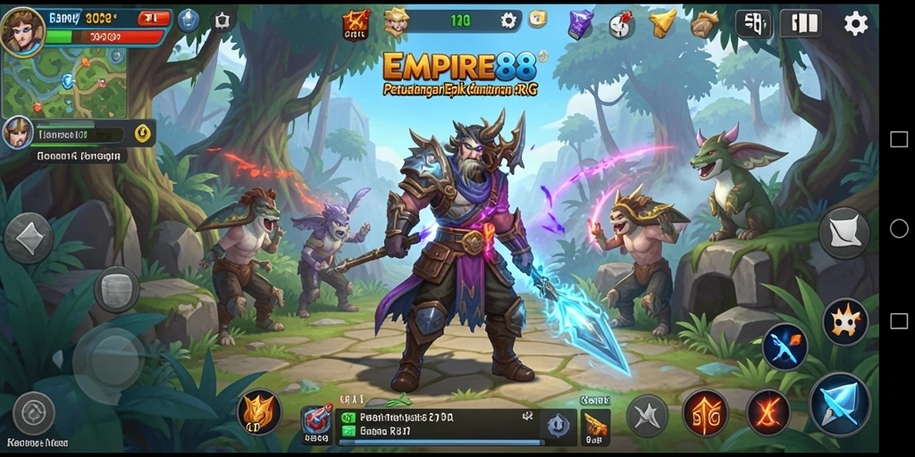 Tangkapan layar gameplay <strong>EMPIRE88</strong> menampilkan aksi seru dalam petualangan RPG.