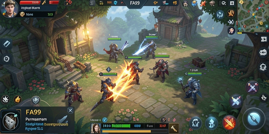 Tampilan menarik gameplay FA99 dengan strategi dan kerjasama.