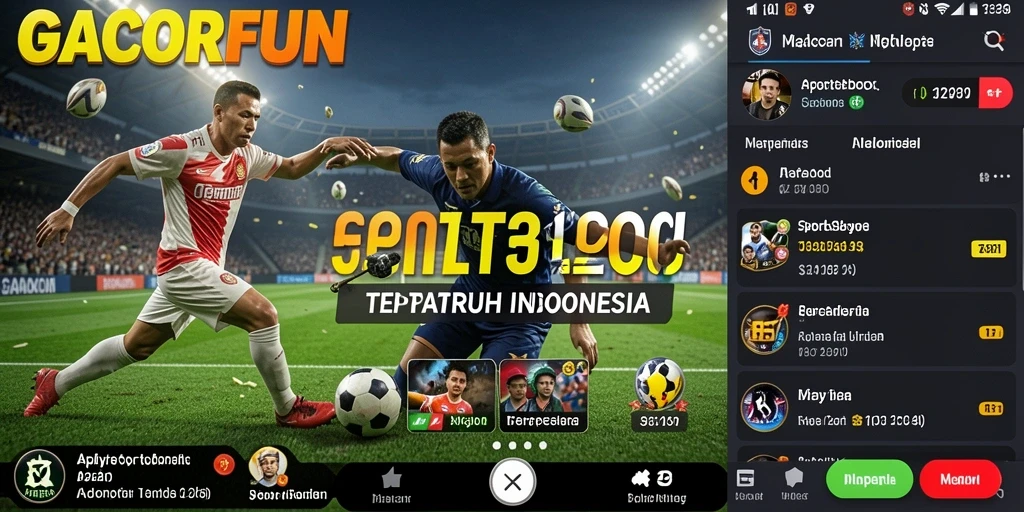 Tampilan gameplay Sportsbook GACORFUN yang menarik dan interaktif.