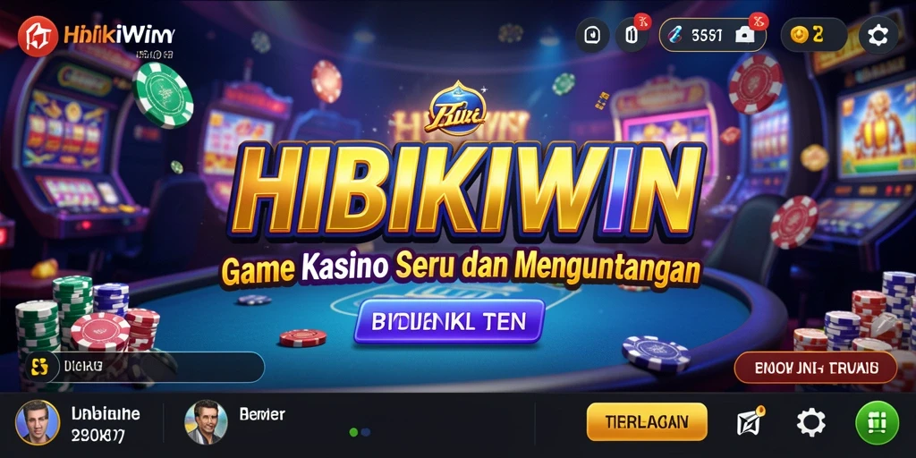 Tampilan grafis menawan dalam permainan Kasino HIBIKIWIN.