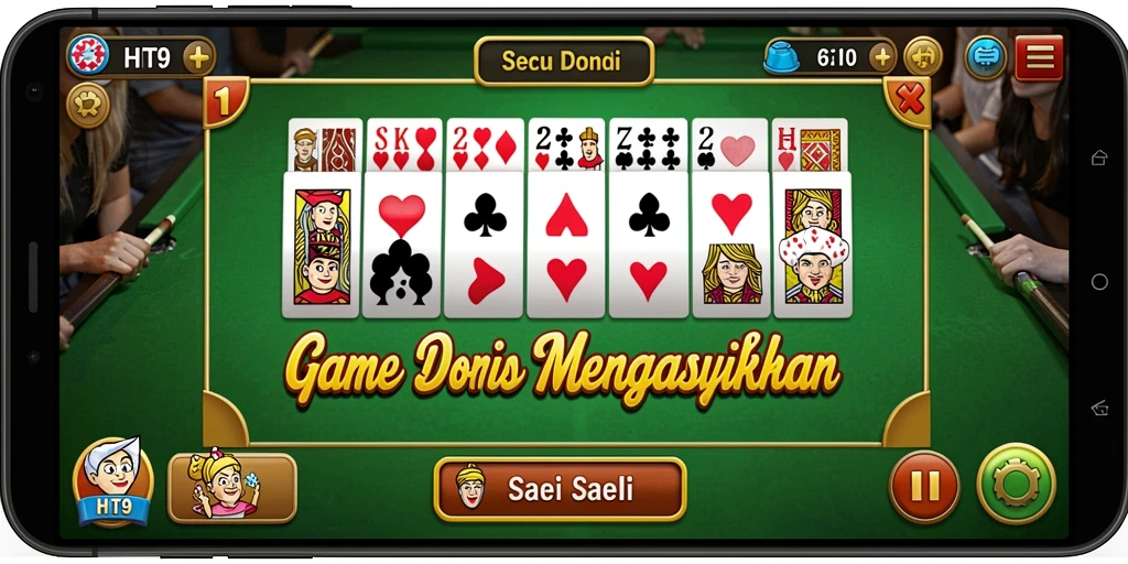 Tampilan gameplay domino yang menarik dan menantang.