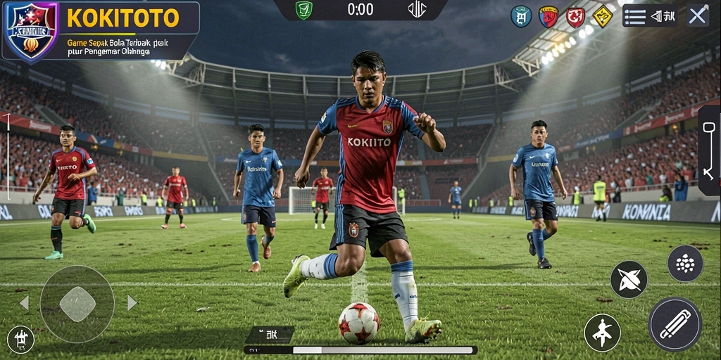 Gameplay seru sepak bola KOKITOTO dengan tim favorit