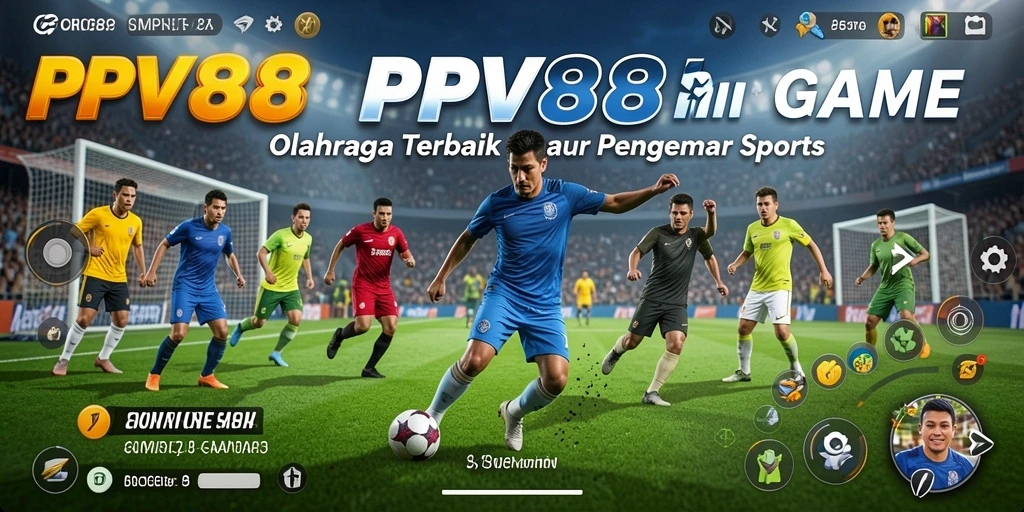 Screenshot dari gameplay PPV88 menampilkan aksi seru di lapangan.