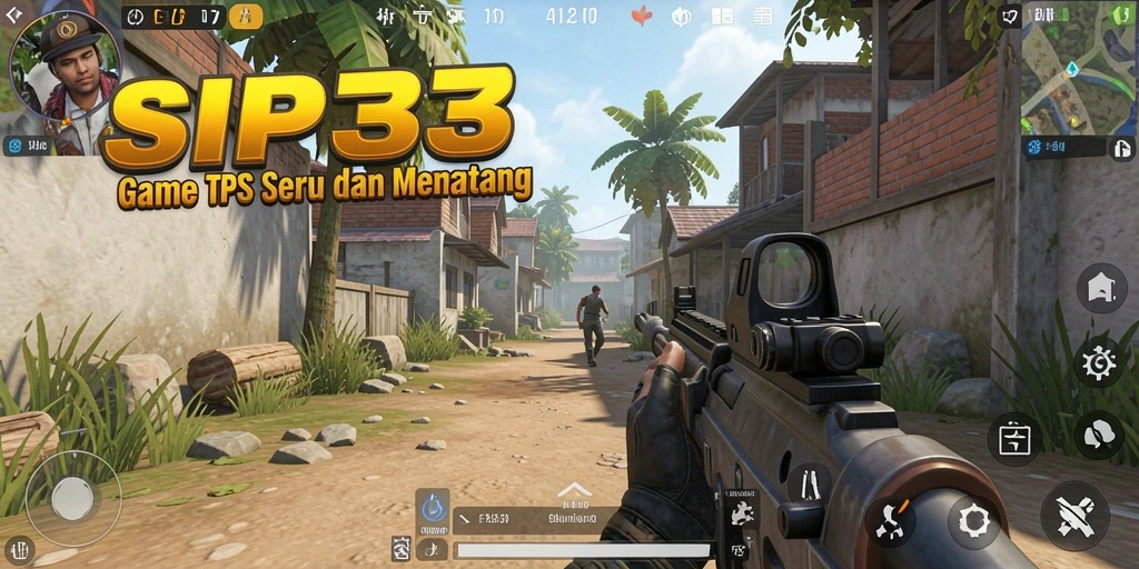 Screenshot gameplay SIP33 menampilkan aksi pertempuran menarik.