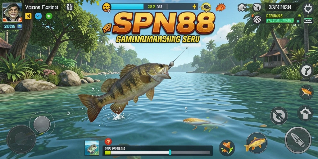 Tampilan gameplay SPN88 yang menampilkan aksi memancing seru.