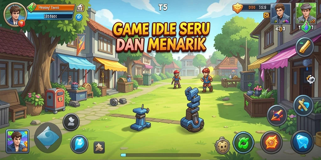 Tampilan gameplay T6 yang menyenangkan dan penuh aksi di dunia Idle.