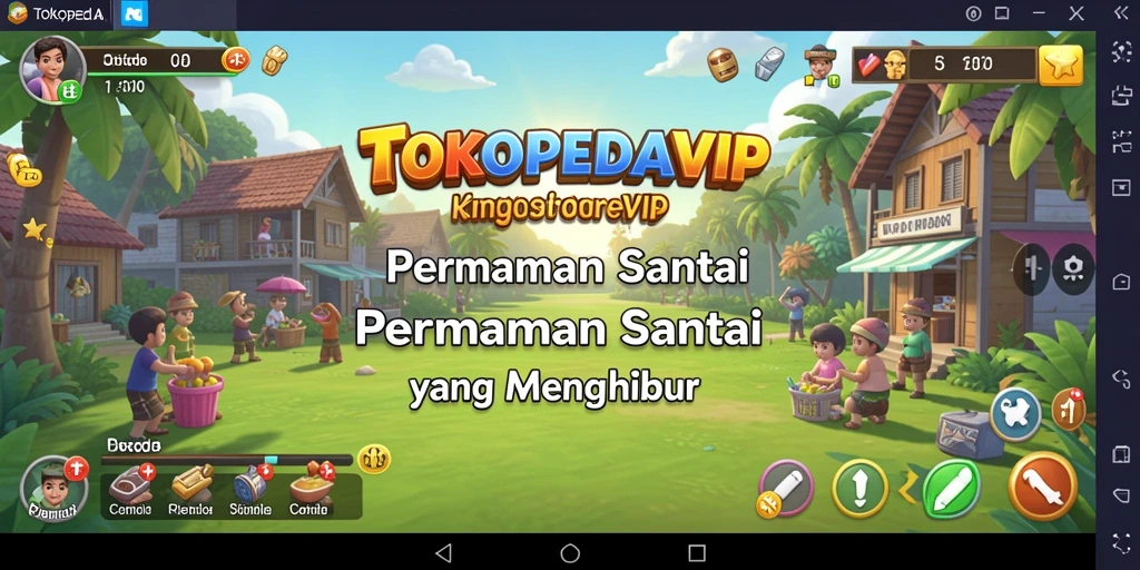 Tampilan menarik dari gameplay <strong>TOKOPEDIAVIP</strong> yang penuh warna.