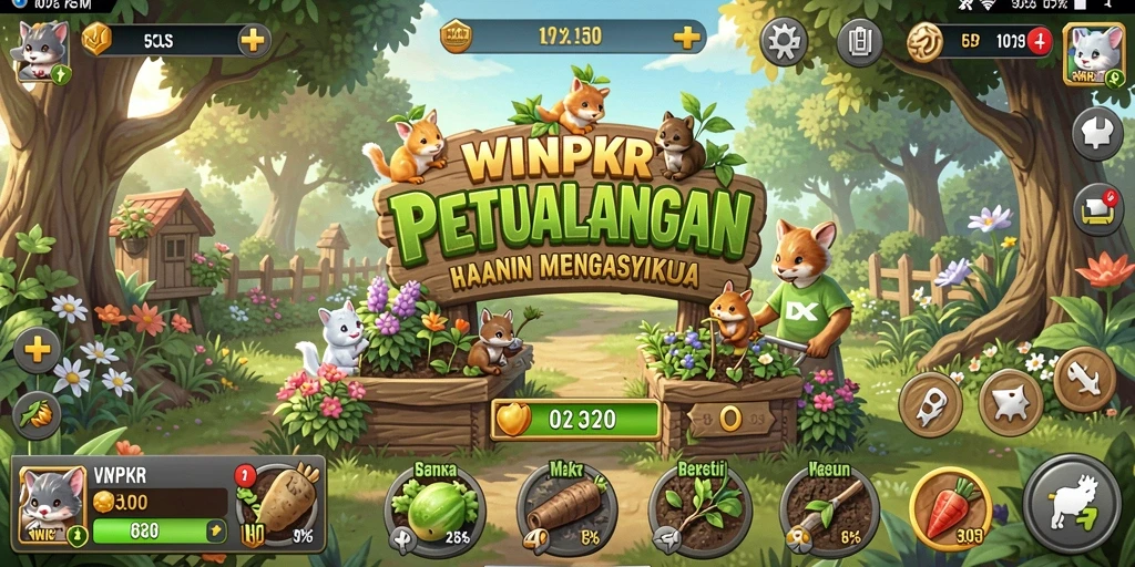Tampilan gameplay WINPKR yang menarik dan penuh warna.